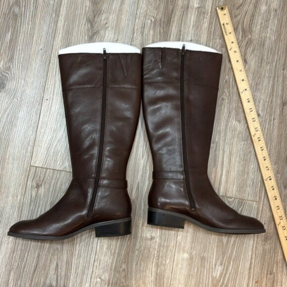 Ralph Lauren  brown WOMEN''S  Elegant leather riding boots size 9.5 NEW - Picture 10 of 11